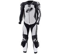 Held Full Speed Combinaison de cuir de moto féminin de One Piece, Blanc/Noir, Taille 38