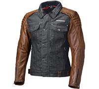 Held Jester Veste de moto en cuir/textile, noir/marron, Taille S