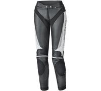 Held Lane II Pantalon en cuir de moto pour dames, Noir/Blanc, Taille 23