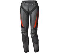 Held Lane II Pantalon en cuir de moto pour dames, noir-rouge, taille 46 pour femmes