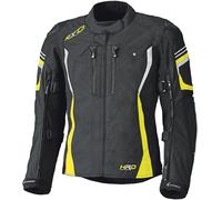 Held Luca Gore-Tex Blouson de moto, noir/jaune néon, Taille M