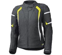 Held Luca Gore-Tex Veste textile pour femmes, noir/jaune néon, Taille Femme 2XL