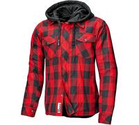 Held Lumberjack II, chemise/veste textile femmes XS Noir/Rouge Noir/Rouge