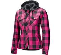 Held Lumberjack II Veste de moto pour femme Noir/rose Taille XL