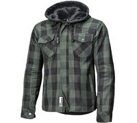 Held Lumberjack II Veste textile de moto, noir/vert, Taille XL