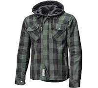 Held Lumberjack II Veste textile de moto, schwarz/grün, L