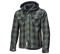 Held Lumberjack II Veste textile de moto, schwarz/grün, L