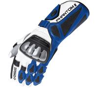 Held Phantom II Gants de moto, Blanc/bleu, Taille 7,5 (S)