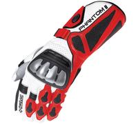 Held Phantom II Gants de moto, blanc-rouge, taille 2XL pour homme