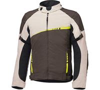 Held Renegade 2, veste textile imperméable S Marron Foncé/Beige/Jaune Néon Marron Foncé/Beige/Jaune Néon