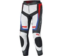Held Rocket 3.0 Pantalon de moto en cuir, blanc-rouge-bleu, taille 62 pour homme