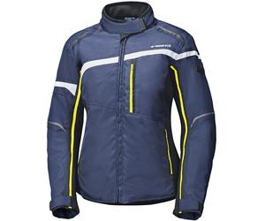 Held Silara imperméable dames moto textile veste, bleu/néon jaune, Taille XXL