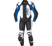 Held Slade Costume en cuir de moto d'une pièce, noir-bleu, taille 46 pour homme