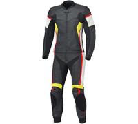 Held Spire 2 Combinaison en cuir de moto deux pièces, Noir/Blanc/Rouge, Taille 52