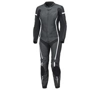 Held Spire 2 - Combinaison en cuir de vachette souple - Vêtements de protection AAA - Certifié CE EN 17092:2020 - Vêtements de protection de moto avec protections de niveau 2 - D3O - Noir/blanc