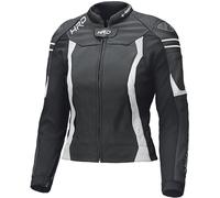 Held Street 3.0 Veste en cuir de moto pour femmes, noir-blanc, taille 42