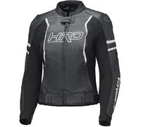 Held Street Rocket 4 Veste en cuir de motocyclette pour femme, noir-blanc, taille 46 pour femmes