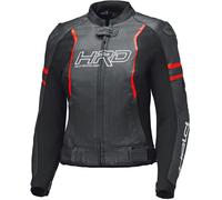 Held Street Rocket 4, veste en cuir perforé femmes 42 Noir/Rouge Néon Noir/Rouge Néon