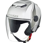 Held Top Spot Dekor 2, casque jet XS Mat Blanc/Gris Mat Blanc/Gris