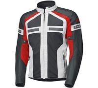 Held Tropic 3.0 Veste textile de moto en maille pour dames, gris-rouge, taille L pour femmes