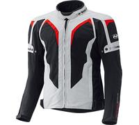 Held Zelda, femmes veste textile 3XL Gris/Noir/Rouge Gris/Noir/Rouge