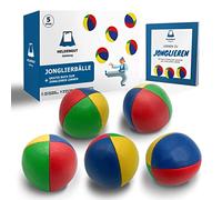 HELDENGUT [5X Balles de jonglage aimées pour Enfants, Adultes, débutants et Professionnels - Balle de jonglage Parfaitement équilibrée pour Un jonglage Optimal