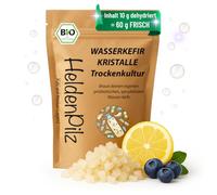 HeldenPilz Kit de Démarrage Kéfir d'Eau, Grains de Kéfir de Fruit, Notice Complète avec Recettes et Conseils, Accès Ebook et Bibliothèque de Recettes