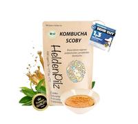 HeldenPilz® | Kombucha Scoby Bio | Thé en croissance | Skoby + racine + cadeau | Fabrication 6L | Ingrédients naturels | Emballage écologique