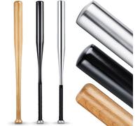 Heldenwerk Batte de Baseball en Bois ou Aluminium - 31 Pouce Batte Baseball avec Poignée antidérapante - Battes de Base-Ball pour Adulte et Enfant