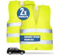 HELDENWERK Lot de 2 gilets de sécurité pour adultes - Pour adultes - Gilet de sécurité réfléchissant 2024 - Gilet de sécurité pour voiture