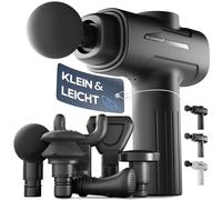 HELDENWERK Pistolet de massage avec 6 têtes de massage et 3200 tr/min I Pistolet de massage musculaire avec port USB-C I Pistolet de massage musculaire Noir