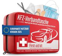 Heldenwerk Trousse de premiers secours pour voiture, conforme à la norme actuelle 2023 DIN 13164:2022 (veuillez vous référer à la législation locale), utilisable en Europe, trousse de premiers