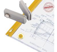HELE Original Lot de 10 pochettes de protection pour plans de construction DIN A3, avec 1 pince magnétique, poches de protection avec fermeture coulissante et protection UV, résistants aux intempéries