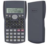 Helect 2 Lignes Lngénierie Calculatrice Scientifique, Convient à Scolaire et Entreprise, Noir