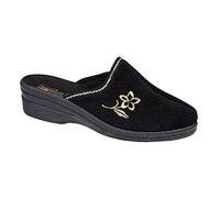Helen Chaussons chauds en velours pour femme - Mules d'intérieur confortables à semelles compensées - Pointure 35,5-42
