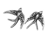 Helen de Lete Boucles d'oreilles à tige en forme d'hirondelle en argent sterling 925