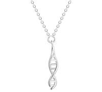 Helen de Lete Collier avec pendentif en forme de maillon d’ADN en argent sterling