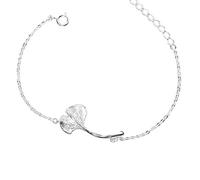 Helen de Lete original de feuille de Ginkgo Argent 925 Bracelet
