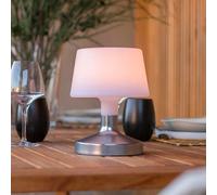 Lumisky Lampe de table HELEN touch LED dimmable sans fil Argent H21 cm