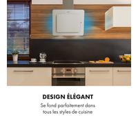 Helena 60 Hotte murale aspirante 60cm 595 m³/h Classe A - Blanc A