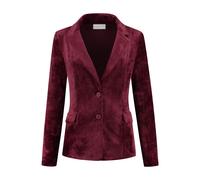 Helena Hart, Femme, Vestes, Rouge, Taille: 38 FR Blazer Midi en Velours