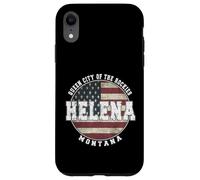 Helena Montana Drapeau américain Vintage Coque pour iPhone XR