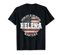 Helena Montana Drapeau américain Vintage T-Shirt