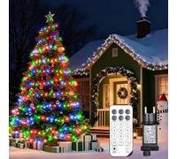 HELESIN Guirlande Lumineuse LED, 1200 LED 18M Multicolore Noël Guirlande Lumineuse D'extérieur avec 12 Modes et Minuterie pour Jardin, éclairage de Noel avec Télécommande pour arbre de Noël
