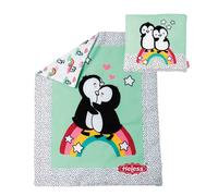 Heless 1000 Reversible Duvet with Pillow in Penguin Dots Design for Sweet Doll D