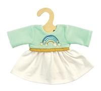 Heless 1065 - Vêtements de poupée Design Rainbow, Robe avec Broderie Arc-en-Ciel pour poupées et Animaux en Peluche de 28 à 35 cm