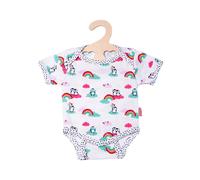 Heless 1121 1121 Bodysuit for Dolls in Penguin Dots Design Size 28-35 cm Multi-C