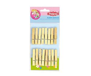Heless 117heless de Chiffon à Pinces en Bois (16 pièces)
