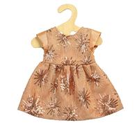 Heless 1230 - Vêtements de poupées Rose doré, Robe Scintillante avec Paillettes en Forme d'étoile pour poupées et Animaux en Peluche de 28 à 35 cm