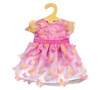 Heless 1252 - Vêtements de poupées Miss Butterfly, Robe en Tulle au Look ombré avec des Papillons Qui volent, pour poupées et Animaux en Peluche de 28 à 35 cm
